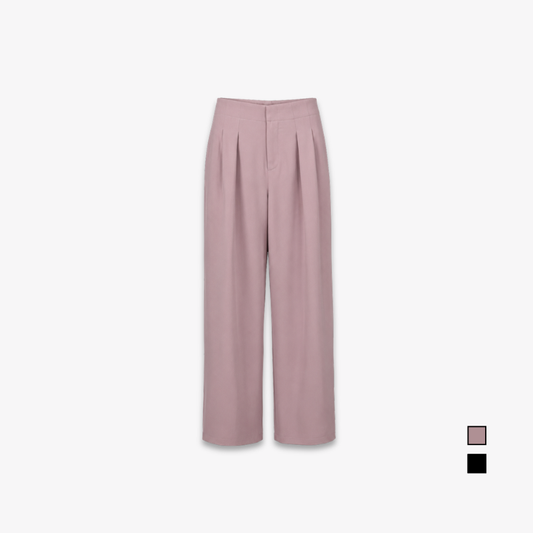 PISCO Women High-Waist Wide-Leg Pants with Pockets