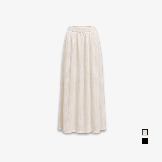 PISCO Women Textured Elastic Waist Maxi Skirt
