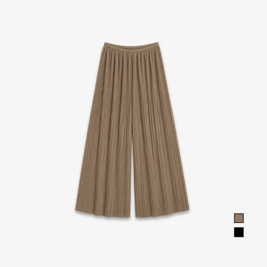 PISCO Women Pleated Flow Long Palazzo Pants