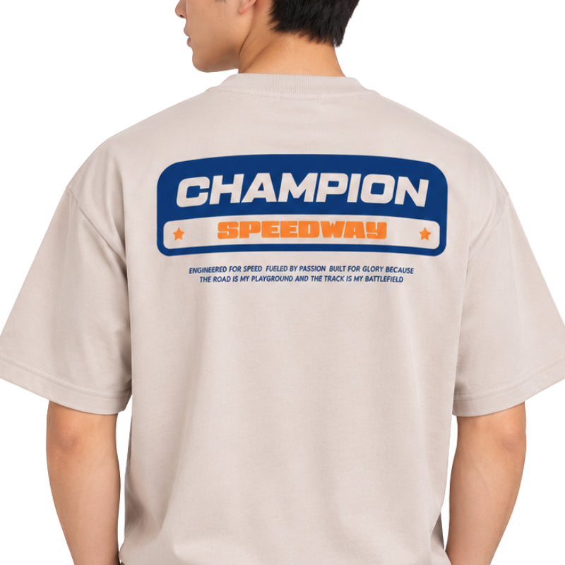 COLEGACY Men Champion Speedway Graphic Tee