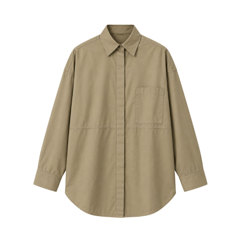 PISCO Women Button-Up Long Sleeve Shirt
