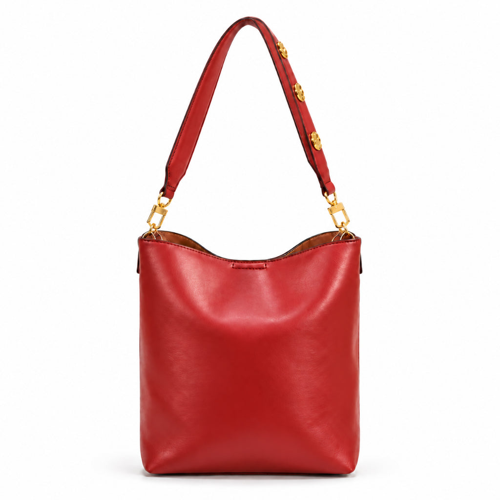 YFS Women PU Leather Floral Strap Shoulder Sling Bag