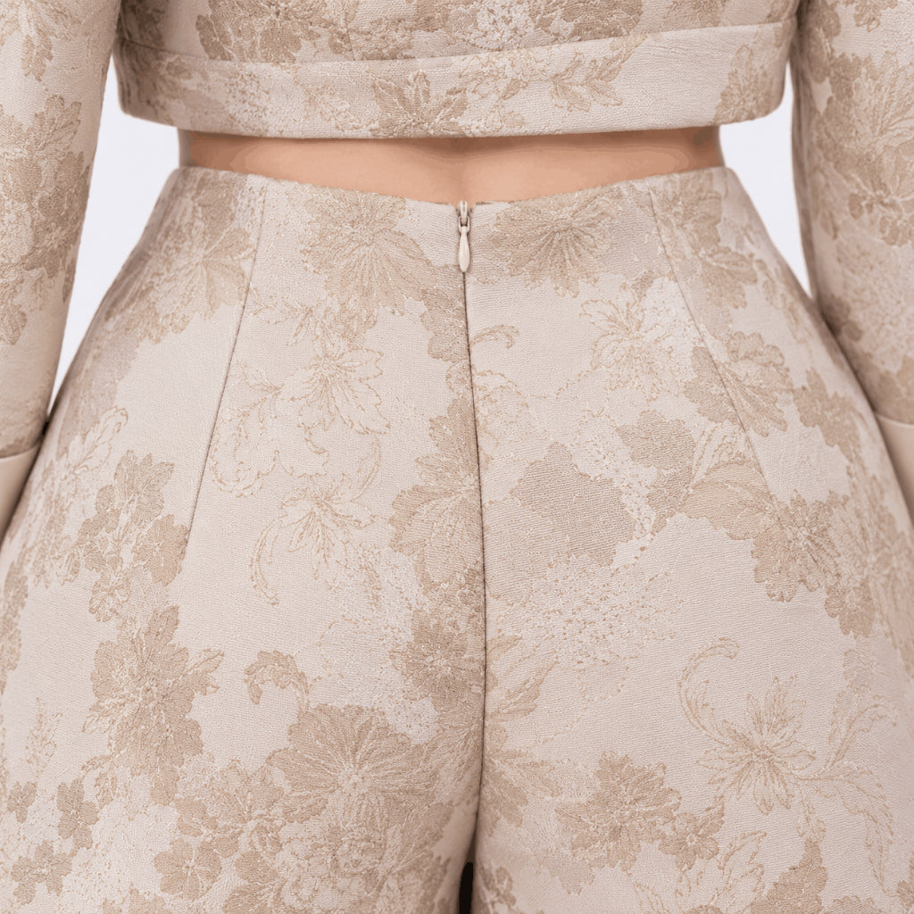YFS Women Floral Jacquard Co-Ord Set Wear