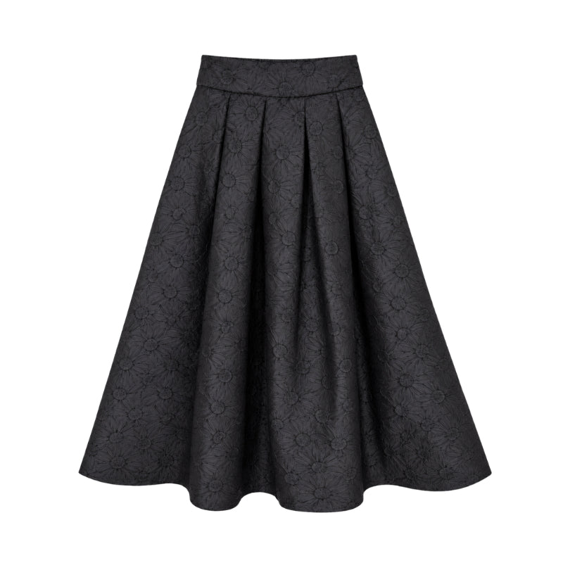 YFS Women Floral Jacquard Two-Piece Set Wear