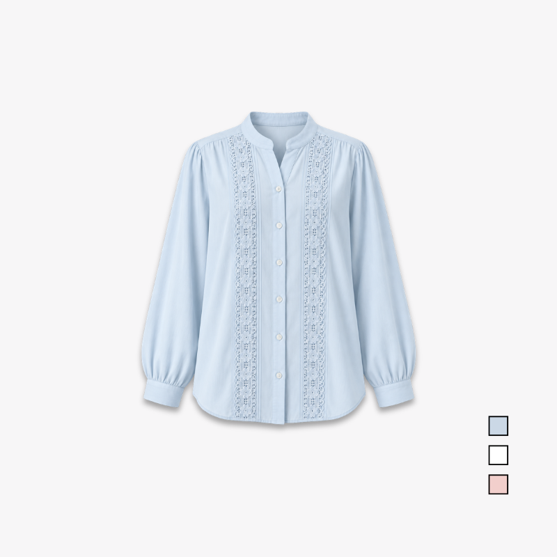 PISCO Women Lace Panel Blouse