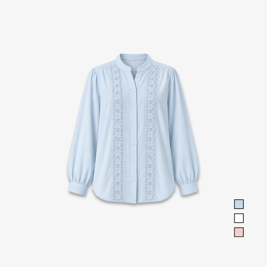 PISCO Women Lace Panel Blouse