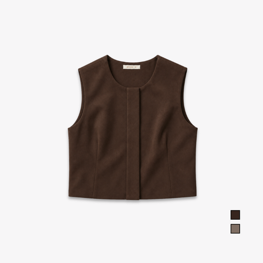 PISCO Women Hidden-Zip Sleeveless Vest