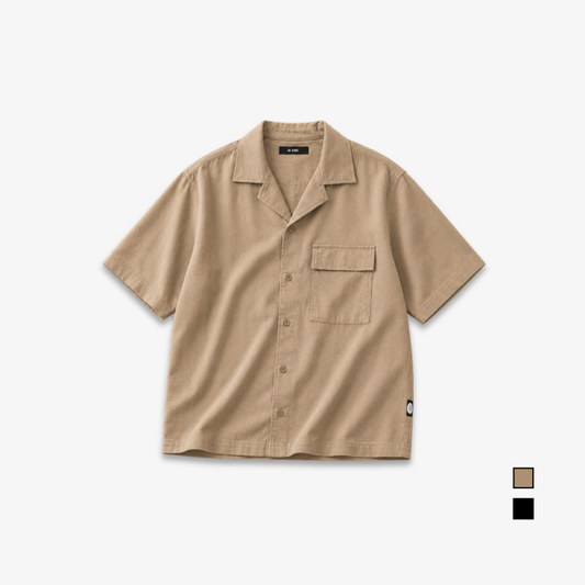 AD JEANS Men Relax Fit Camp Collar Shirt