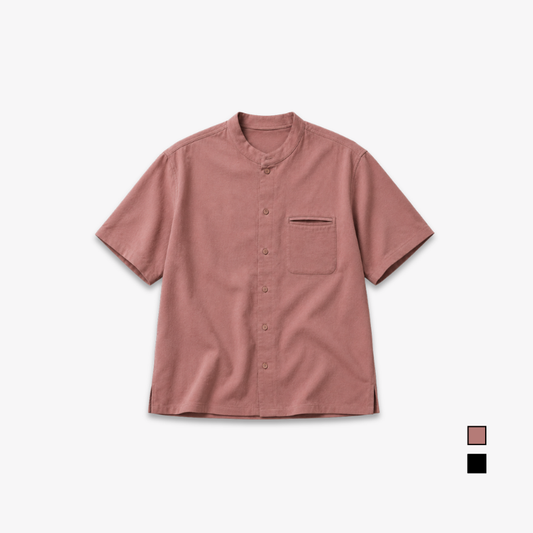AD JEANS Men Textured Mandarin Collar Shirt