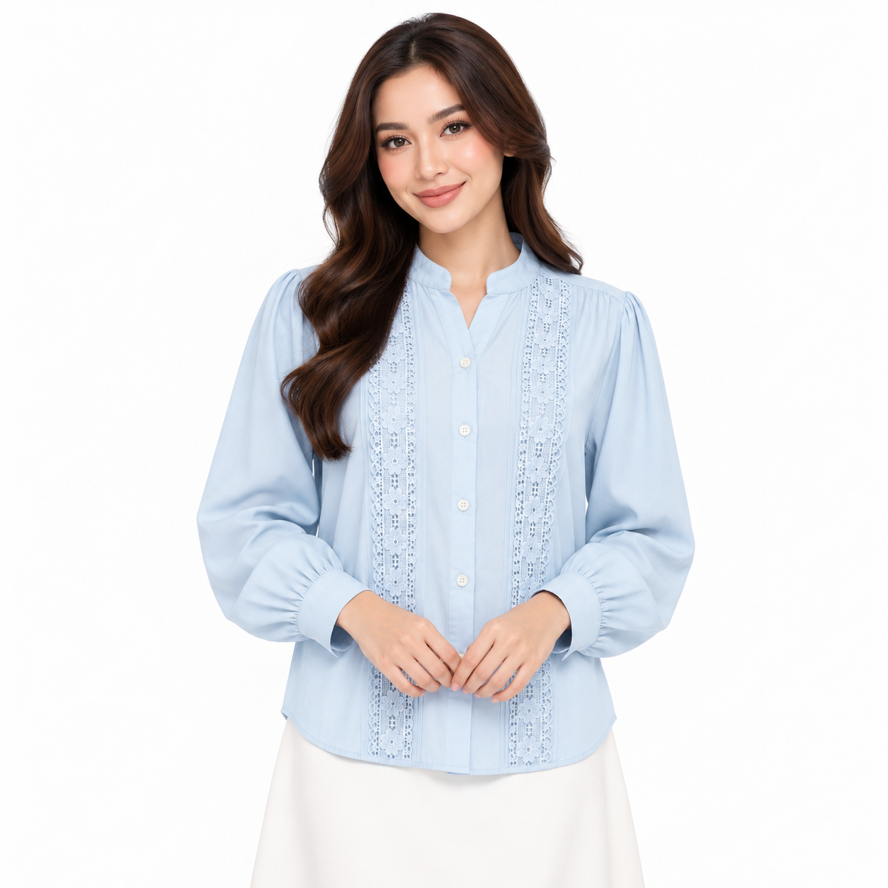 PISCO Women Lace Panel Blouse