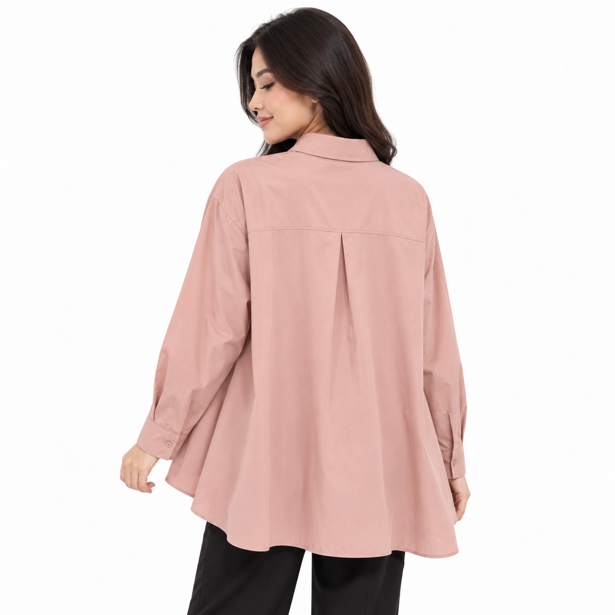 PISCO Women High-Low Shirt Long Sleeve Shirt