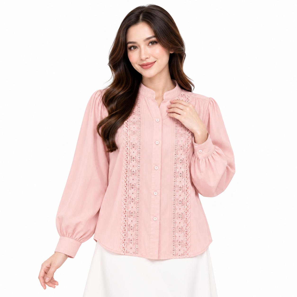 PISCO Women Lace Panel Blouse