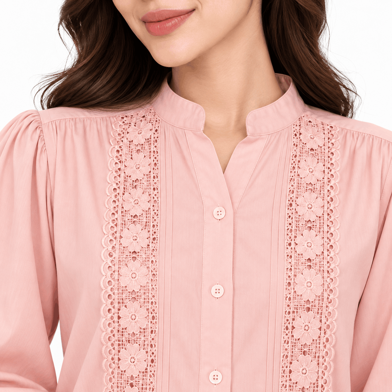 PISCO Women Lace Panel Blouse