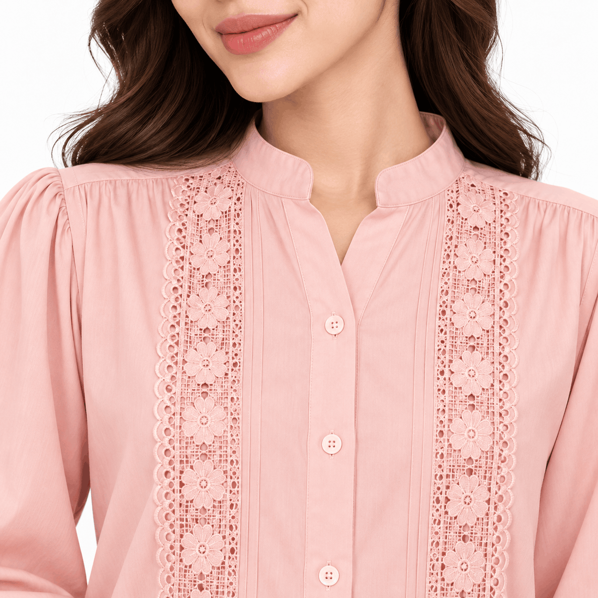 PISCO Women Lace Panel Blouse