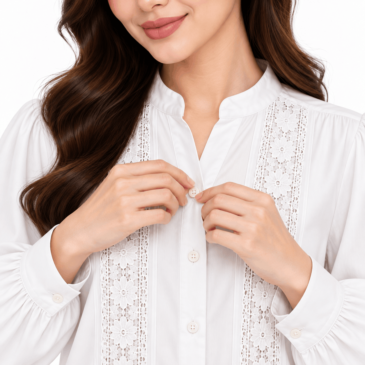 PISCO Women Lace Panel Blouse