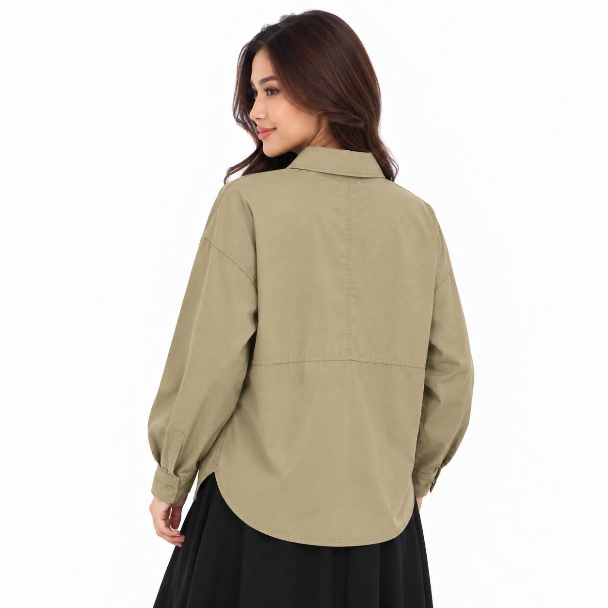 PISCO Women Button-Up Long Sleeve Shirt